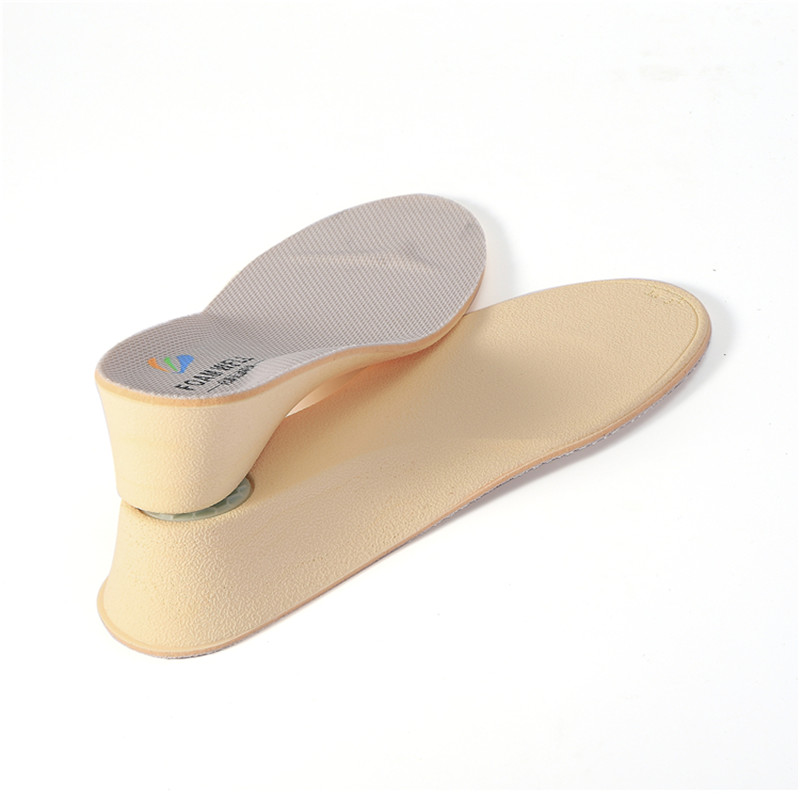 High Quality 5D Memory Foam PU GEL Cushion Shoe Elevator Comfort Onzichtbare Plastic Hoogte Insoles