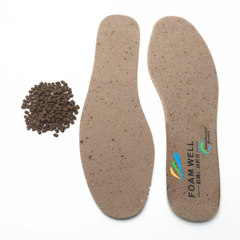 Duurzame Biologisch afbreekbare foam-Seaweed voetverzorger schoenzolen insolve schoenenpussels schoensmeersels